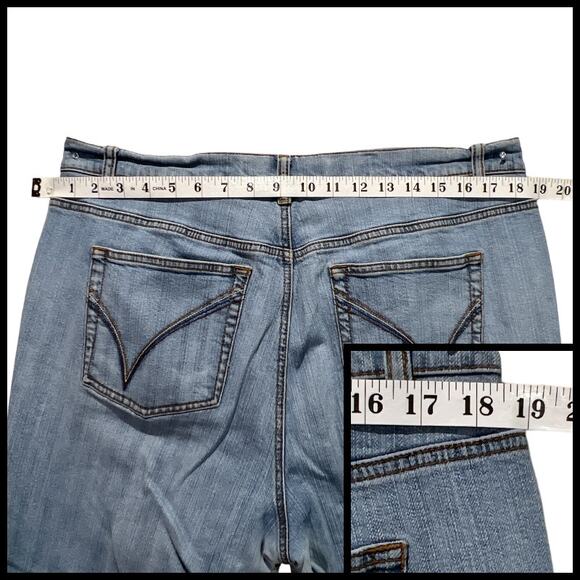 Denim Blue Jean Fabric Crafting Crafting Quilting Sewing Upcycle Plus Size 4lb - Picture 8 of 13